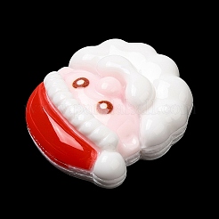 クリスマステーマ不透明樹脂カボション  漫画のクリスマスカボション  サンタクロース  23.5x22.5x8mm&nbsp;RESI-R441-02