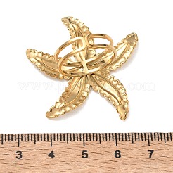 304 Stainless Steel Enamel Open Cuff Rings for Women&nbsp;RJEW-K320-03G-02