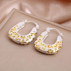 Brass Hoop Earrings for Women&nbsp;WG45214-01