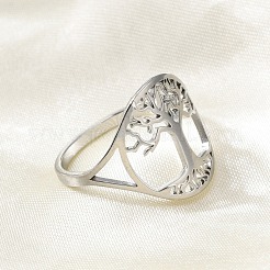Non-Tarnish 304 Stainless Steel Rings&nbsp;RJEW-P080-03P