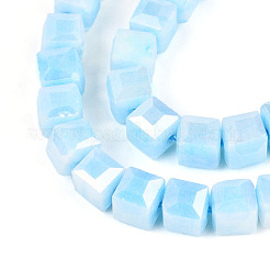 Anti-Tarnish Electroplate Glass Beads Strands&nbsp;GLAA-T025-6mm-10B
