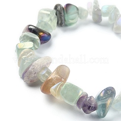 Electroplated Natural Fluorite Beads Strands&nbsp;G-YW0001-41
