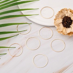 Brass Linking Rings&nbsp;X-KK-S327-06KC-30mm