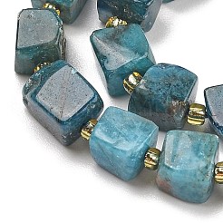天然石アパタイトビーズ連売り  キューブ  シードビーズで  6~7.5x6~7.5x6~7.5mm  穴：1~1.2mm  約42~44個/連  14.96~15.55''（38~39.5センチメートル）&nbsp;G-G053-B18-03
