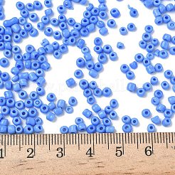 8/0 ガラスシードビーズ  不透明な色の種  ラウンド  コーンフラワーブルー  サイズ：直径約3mm  穴：1mm  約2222個/100g&nbsp;X1-SEED-A010-3mm-43B
