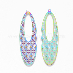 Ion Plating(IP) 304 Stainless Steel Filigree Big Pendants&nbsp;STAS-S108-82