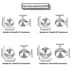 304 Stainless Steel Pendant Rhinestone Settings&nbsp;STAS-UN0010-26