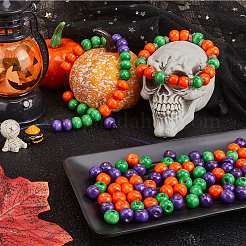 600Pcs 3 Colors Dyed Natural Wood Beads&nbsp;WOOD-SC0001-82A