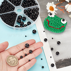 1070Pcs 6 Styles ABS Plastic Imitation Pearl Beads&nbsp;KY-PH0001-44