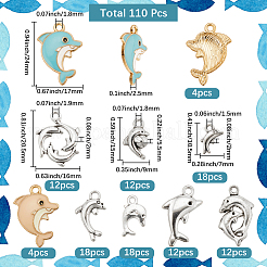 Dolphins Alloy Pendants&nbsp;FIND-SC0016-40
