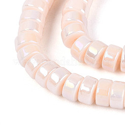 AB Color Plated Opaque Glass Beads Strands&nbsp;GLAA-T026-3x6mm-P11