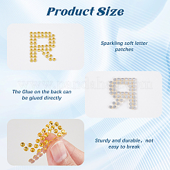 8 Sheets 2 Style Letter A~Z Acrylic Hotfix Rhinestone&nbsp;DIY-CP0012-54B