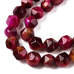 Dyed Natural Tiger Eye Beads Strands&nbsp;G-T138-220A