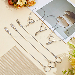 8Pcs 304 Stainless Steel Cable Sheathed&nbsp;AJEW-GF0012-65A