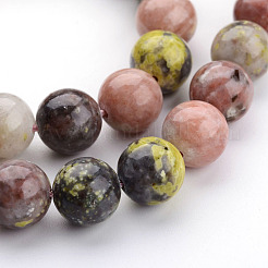 Natural Plum Blossom Jasper Beads Strands&nbsp;G-K152-07-10mm