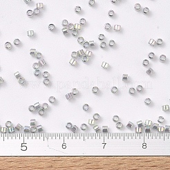 MIYUKIデリカビーズ  シリンダー  日本製シードビーズ  11/0  （db0107)透明グレーレインボーゴールド光沢  1.3x1.6mm  穴：0.8mm  約2000PCS /ボトル  10 G /ボトル&nbsp;SEED-JP0008-DB0107