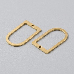 真鍮チャーム  アーチチャーム  生（メッキなし）  20x12x0.8mm  穴：1.2mm&nbsp;KK-WH0062-65A-C