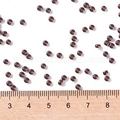 MIYUKIラウンドロカイユビーズ  日本製シードビーズ  8/0  （rr457b）メタリックブロンズ  8/0  3mm  穴：1mm  約422~455PCS /ボトル  10g /ボトル1mm&nbsp;SEED-JP0009-RR0457B