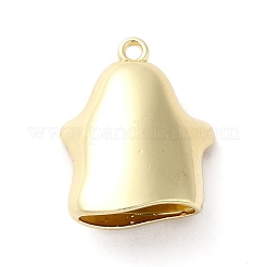 ハロウィンアロイエナメルペンダント  ゴーストチャーム  ゴールドカラー  22x17x8mm  穴：1.6mm&nbsp;PALLOY-F296-01G