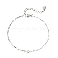 304 Stainless Steel Satellite Chain & Cable Chain Bracelets&nbsp;BJEW-JB14160-02