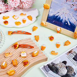 56Pcs 7 Styles Opaque Resin Imitation Food Decoden Cabochons&nbsp;CRES-SC0002-85
