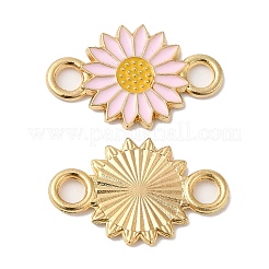 合金エナメルリンクコネクタ  コネクタチャーム  花  ミックスカラー  21x13x1.5mm  穴：2.5mm&nbsp;PALLOY-M212-02G