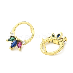 Rings Shape Brass Stud Earrings&nbsp;EJEW-L270-16G