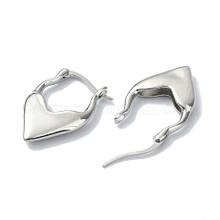 Rack Plating Brass Teardrop Hoop Earrings for Women&nbsp;EJEW-Q780-05P