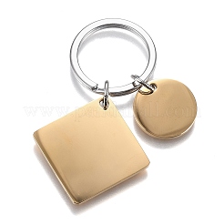 Engraved Calendar Date Stainless Steel Keychain&nbsp;KEYC-A028-G&P