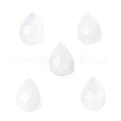天然ホワイト ムーンストーン カボション  多面カットティアドロップ  12.5~13x8.5~9x4.5~5mm&nbsp;G-G0001-B04