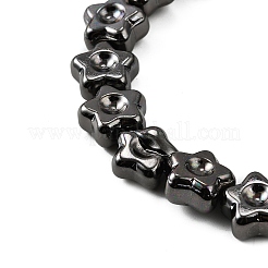 電気メッキガラスビーズセット  スター  フルメッキ  ミックスカラー  11x11x5.5mm  穴：0.8mm  約44個/連  17.56''（44.6センチメートル）&nbsp;EGLA-V001-02