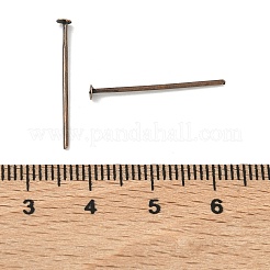 鉄平頭ピン  カドミウムフリー＆ニッケルフリー＆鉛フリー  赤銅鉱  22x0.75~0.8mm  20ゲージ  約600個/50g  ヘッド：2mm&nbsp;X-HPR2.2cm-NF