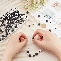 8 Styles Natural Lava Rock Round Beads&nbsp;G-OC0004-10