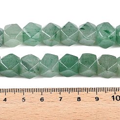 ナチュラルグリーンアベンチュリンスターカットラウンドビーズ連売り  多面カット  10~11x10~11x9.5~11mm  穴：0.8mm  約20個/連  8.27''（21センチメートル）&nbsp;G-T138-38
