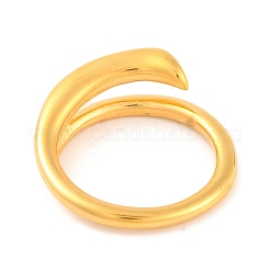 イオンプレーティング（IP）304ステンレススチール製女性用指輪  ゴールドカラー  8.5mm  usサイズ7（17.3mm）&nbsp;RJEW-S414-69B-G