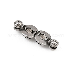 316サージカルステンレススチール製マグネット留め具  ラウンド  アンティークシルバー  8x16x8mm  分離：8x12x6mm。&nbsp;STAS-Z165-10AS-11