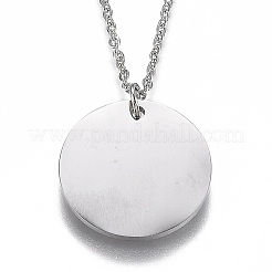 Non-Tarnish 304 Stainless Steel Pendant Necklaces&nbsp;NJEW-Z006-01P