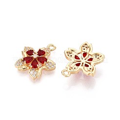 Brass Micro Pave Cubic Zirconia Pendants&nbsp;KK-T078-30G