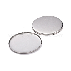 Non-Tarnish 304 Stainless Steel Plain Edge Bezel Cups&nbsp;STAS-I184-03B-P