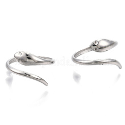 Non-Tarnish 304 Stainless Steel Snake Cuff Ring&nbsp;RJEW-N038-113P