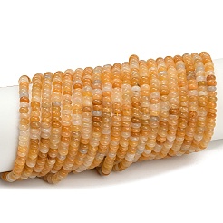 天然石トパーズ翡翠ビーズ連売り  ロンデル  4x2mm  穴：0.8mm  約168個/連  15.08''（38.3センチメートル）&nbsp;G-H292-A20-01