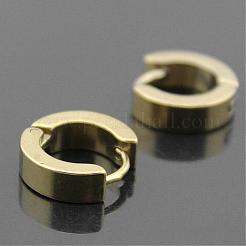 Brass Huggie Hoop Earrings&nbsp;EJEW-EE0002-252C