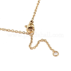 イオンプレーティング（IP）ブドウペンダントネックレス  304ステンレスネックレス  18KGP本金メッキ  17.76インチ（45.1cm）&nbsp;NJEW-Q335-03A-G