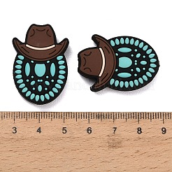 West Cowboy Theme Food Grade Eco-Friendly Silicone Beads&nbsp;SIL-T058-04C