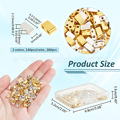 280Pcs 2 Colors Electroplated Glass Seed Beads&nbsp;SEED-NB0002-03