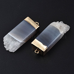 Natural Agate Pendants&nbsp;G-Q998-038