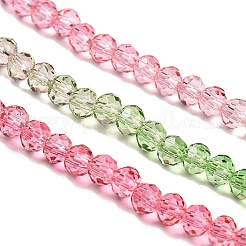 Transparent Painted Glass Beads Strands&nbsp;LS-DGLA-A034-T3mm-A18