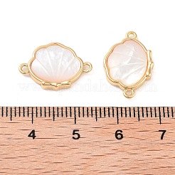 Brass Pave Shell Links&nbsp;KK-B102-22G
