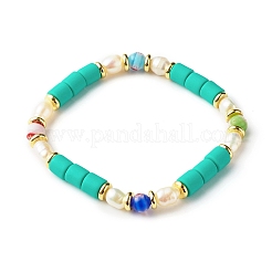 Handmade Polymer Clay Stretch Bracelets&nbsp;BJEW-JB06351
