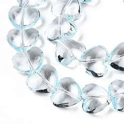 Transparency Glass Beads Strands&nbsp;X1-GLAA-T023-13E